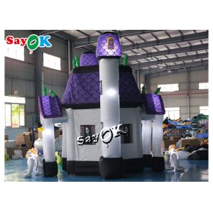 5m 16ft Horrific Inflatable Halloween Haunted House With Dead Tree Led Lighting