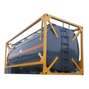 Portable 6058mm Liquid Tank Container LR Chemical Tank Container