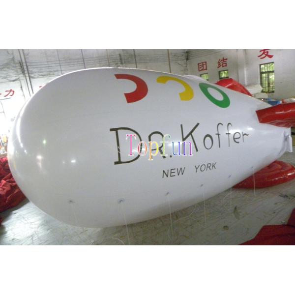 6m Long 0.20mm PVC / Inflatable Zepplin Inflatable Helium Blimp Inflatable