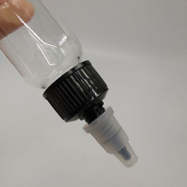 Dropper Bottles PET Plastic Transparent Squeeze Bottle with Screw Cap Sealing