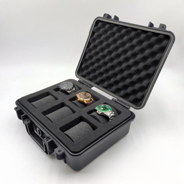 2.2 Pounds Waterproof Watch Box With 12 Compartments And PU Leather