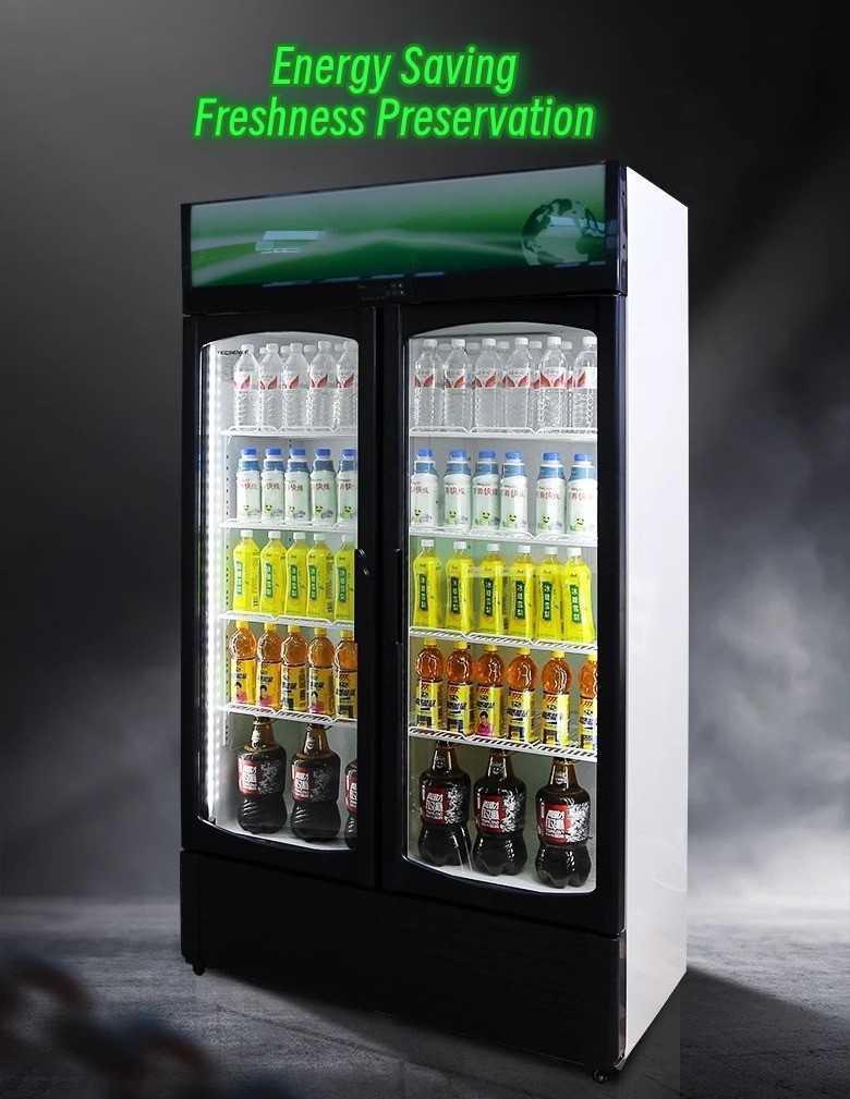 110V/60HZ Voltage Commercial Refrigerated Drinks Display Case with R290a