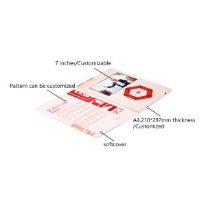 Rechargeable Lcd Brochure Video Business Card For Company Introduction