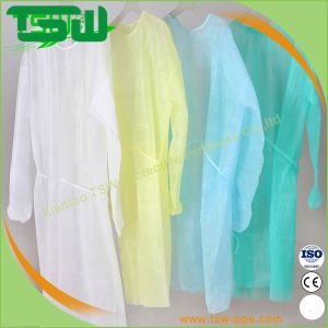 Elastic Cuff Nonwoven Disposable Protective Isolation Gown