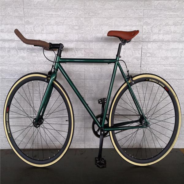 Double V Brake 700c Bullhorn Handle Bar Fixed Gear Bike for Adult Retro Vintage