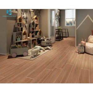Brown Wooden Plank Look Rustic Glazed Matt Ceramic Tile 200x1200mm