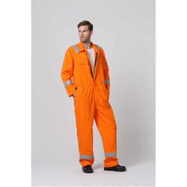 Buy Brass Zips Fr Flame Resistant Apparel , EN11611 Heat Resistant Overalls at wholesale prices