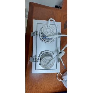 Grille 220V Led Panel Downlight Rectangular Embedded