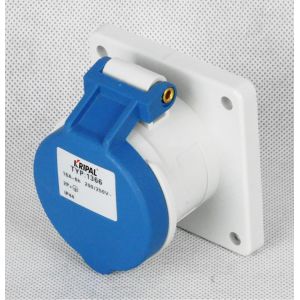 IP44 Protection Grade Industrial Power Socket / 32 Amp Industrial Socket