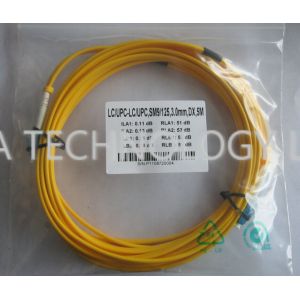 LC / UPC- LC / UPC SM Duplex Fiber Optic Patch Cord 2.0mm With Clip Zipcord