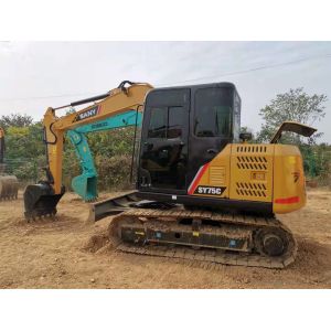 Intercooling ISUZU Engine 7T SY75C Used Sany Excavator