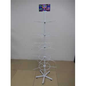 White Candy Retail Store Fixtures, Free standing Metal Display Fixture