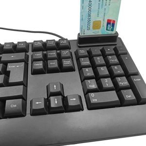 Quality 104 Keys USB Interface Multi-language Standard Wired Office with Smart Card ReaderKeyboard for sale
