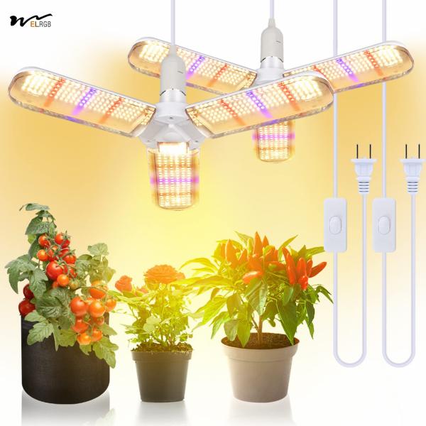 Indoor Plants 150W Sunlike Full Spectrum LED Grow Light Bulb Foldable Plant Growth Lamp