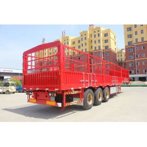 Stake or Fence Semi Trailer for Muti Axles Cattle Transport and Max Payload 50T