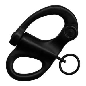 Quality Quick Release Fixed Shackle Black Marine Hardware With Round Ring for sale