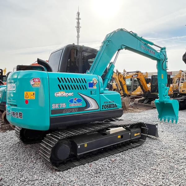 Used Kobelco SK75 Excavator Original ISUZU Engine 42kw Second Hand Kobelco Excavators