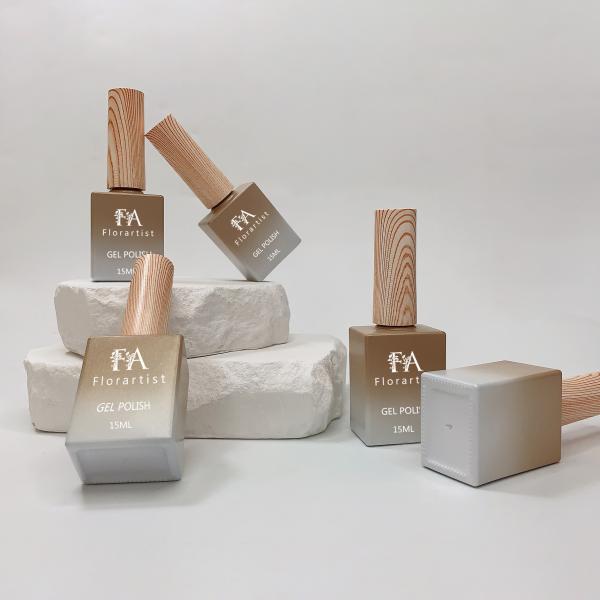 OEM Free Sample 5ml 8ml 10ml 15ml 20ml Frosted Matte Black Empty Glass Uv Gel