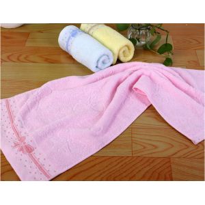 Hot sale beautiful bulk monogram egyptian cotton Jacquard towels