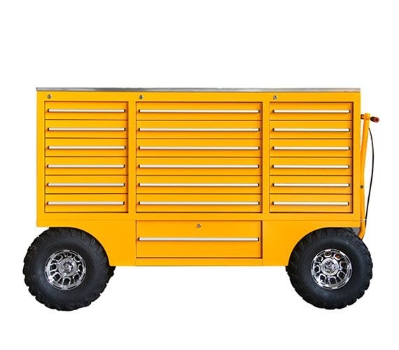 Garage Tool Trolley Cabinet with Stainless Steel Construction and Optional