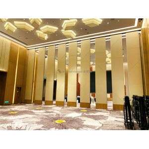 MDF Board Surface Banquet Hall Partition Wall High Flexibility