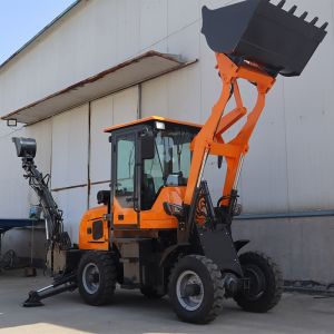 Mini Tractor Front End Euro 5 Compact Backhoe Loader With Different Attachments