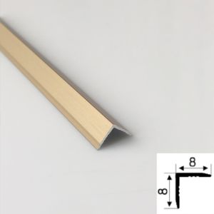 China 304 Customized V-Shape Gold Color Hairline Brushed Stainless Steel Trim 201 Stainless Steel Tile Edge Trim For Wall on sale