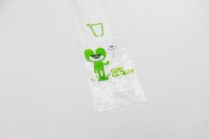 China CMYK Biodegradable Plastic Bags For Cups Holder Drinks Coffee Beverage Carrier Bag on sale