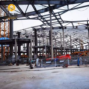 Prefab Steel Warehouse with H-Section Beams 50-Year Lifespan