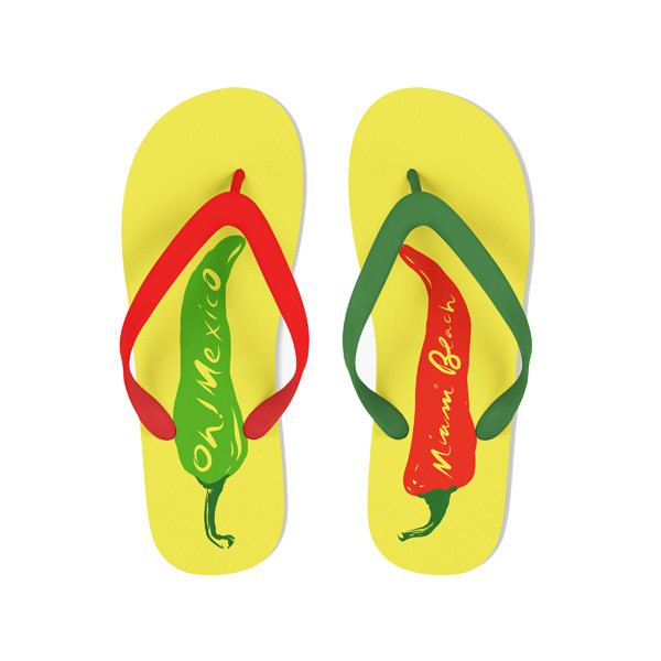 Buy V strap full color printed  Women Flip flops  thongs slipers manufacturers at wholesale prices