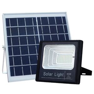 8000H 24V 100W Solar Flood Light Aluminum Solar Security Lamp