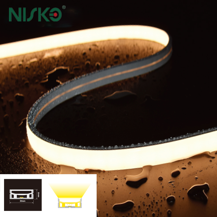DC12V COB LED Silicone Strip Cuttable Indoor Light Bar Flexible Tape Lamp for