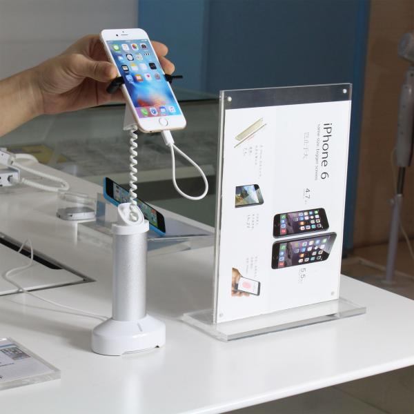 COMER anti-theft gripper plastic magnetic stands for mobile phone stores