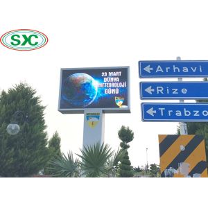Advertising Outdoor Full Color Led Display DIP P10 3 In 1 Brightness 6000cd/m2