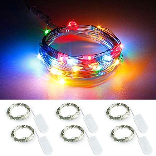 Copper Wire LED Starry String Lights Multicolor For Wedding Table Holiday