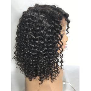 250g Natural Curly Bob Wig