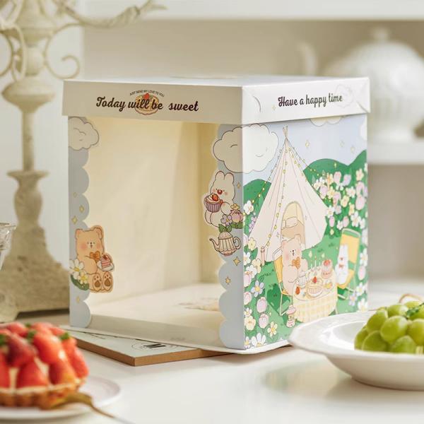 Buy Custom Made Cake Packaging Boxes Matt Lamination And Offset Printing at wholesale prices