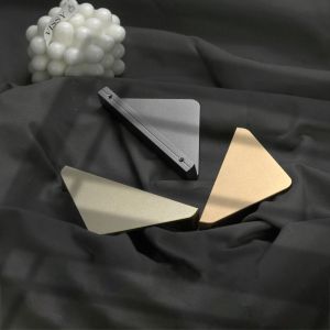 OEM 120mm Aluminium Furniture Drawer Handles Gold Triangle Drawer Knob