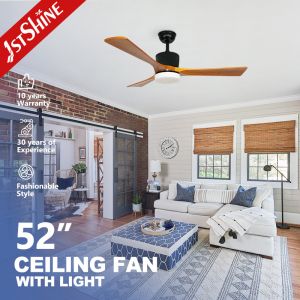 52 Inches Reversible Motor Time Setting Ceiling Fan Light for Home Hotel and Office