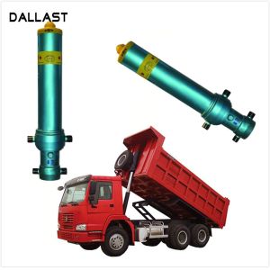 One Acting Telescopic Hydraulic Cylinder Agricultural Farm Truck Chrome