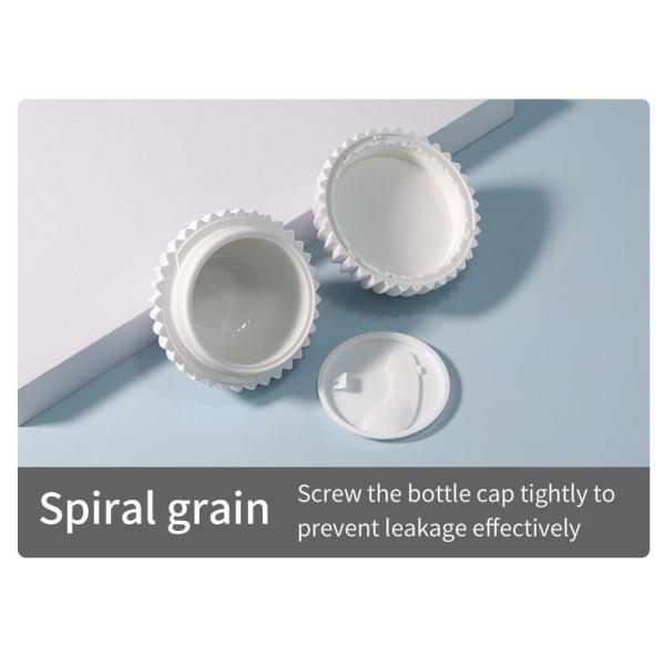 50g Skin Care Cream Jar Sphere Shape Cosmetic Plastic Jars Customized For Packaging