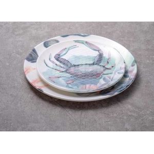 Cadmium Free White 100% A5 Melamine Dinnerware Plates