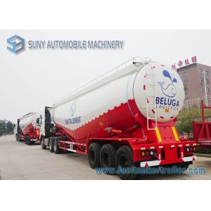 White Durable Heavy Duty Dry Bulk Tanker Trailer High Capacity