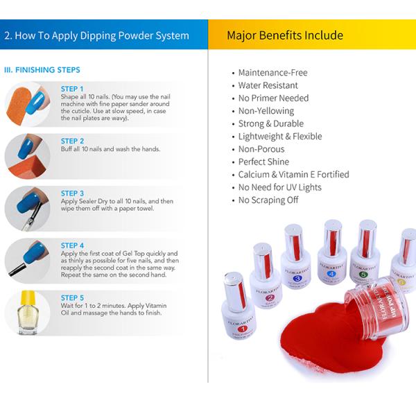 Nails Supplies Salon Factory Wholesale Nail Acrylic Powder No Need for UV Lights Colored Acrylic Powder