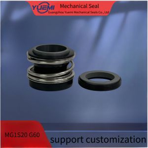 MG1S20 rubber bellows mechanical seal single spring unbalance