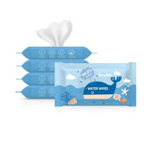 China Organic Unscented Baby Hand Mouth Disposable Water Wipes on sale