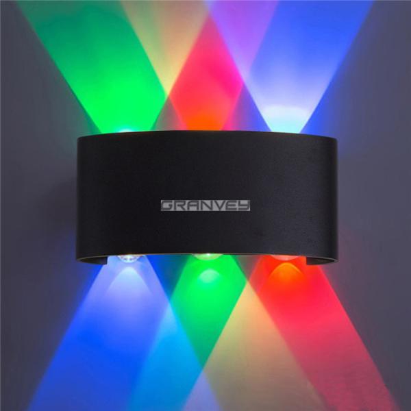 Up And Down Dual Head LED Outdoor Wall Lights 6 Watt IP65 Waterproof