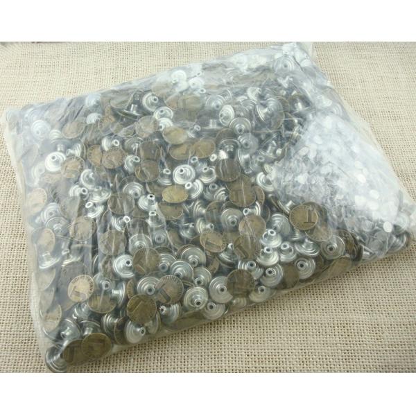 wholesale Custom Logo 17MM 20MM Iron Stainless steel Brass Jeans Button Bottons
