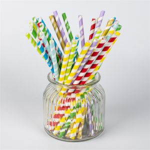 Smooth 5mm Biodegradable Paper Straw Eco Friendly