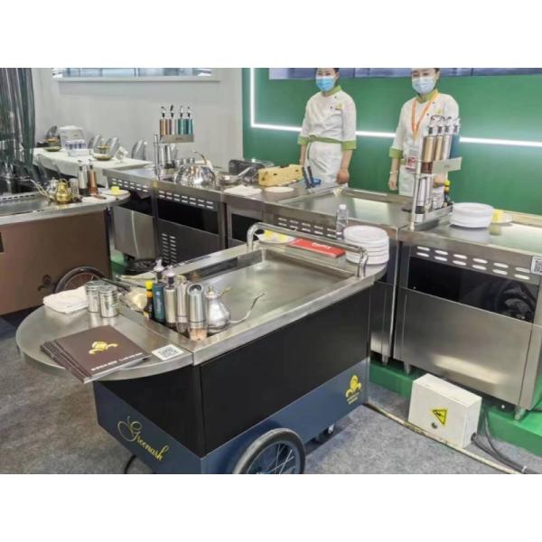 Commercial Teppanyaki Grill Table with 500*400mm Cooking Size 50-300℃ Temperature Range and 5KW Power for Restaurants and Hotels